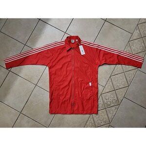 Women's Adidas Originals Size XS Red Fiorucci Jacket Rain Waterproof EK0307 NEW
